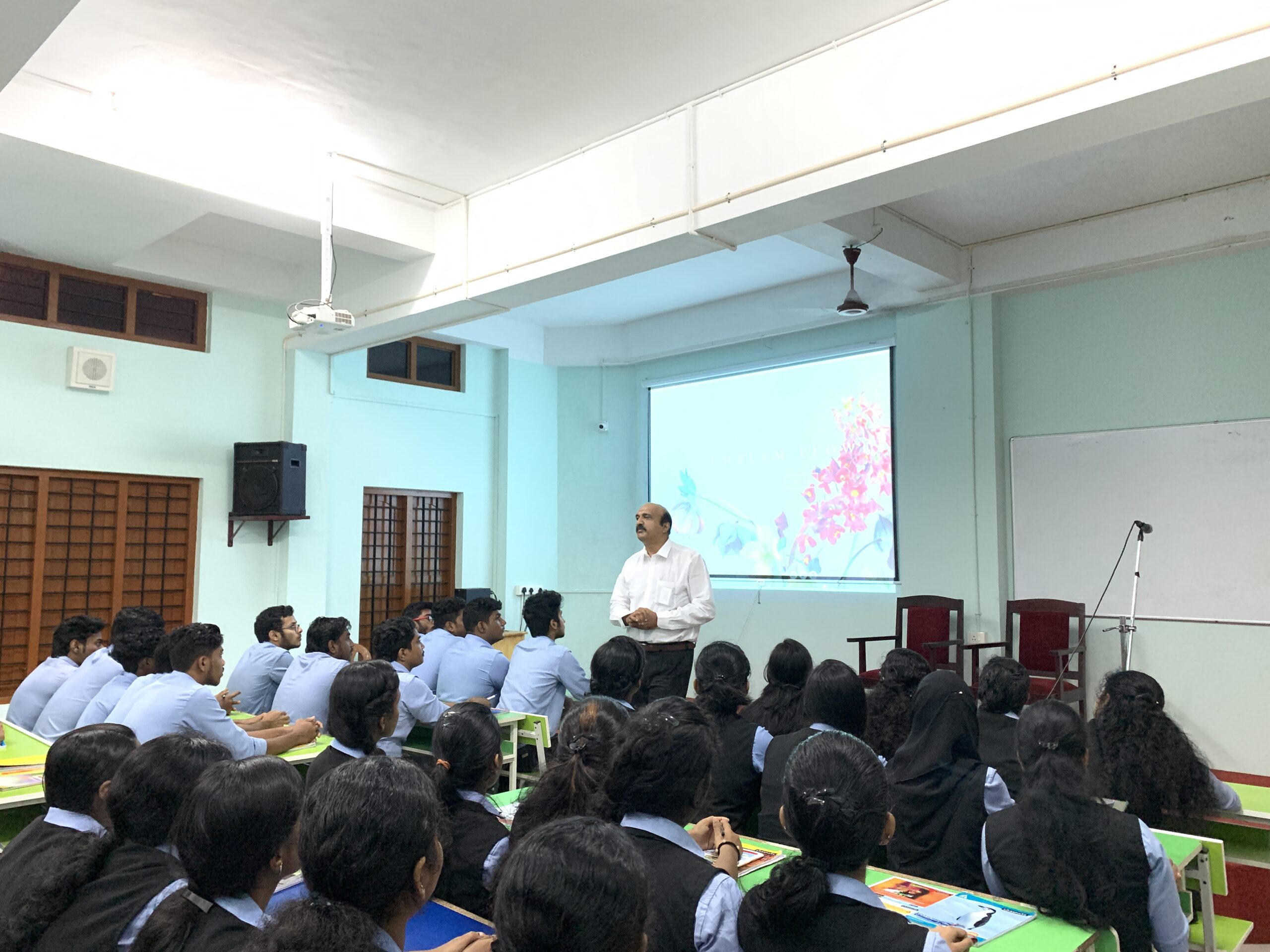 Orientation Class by Dr S. Jayadev for Second Year and Final Year Students of B.Com. Tax