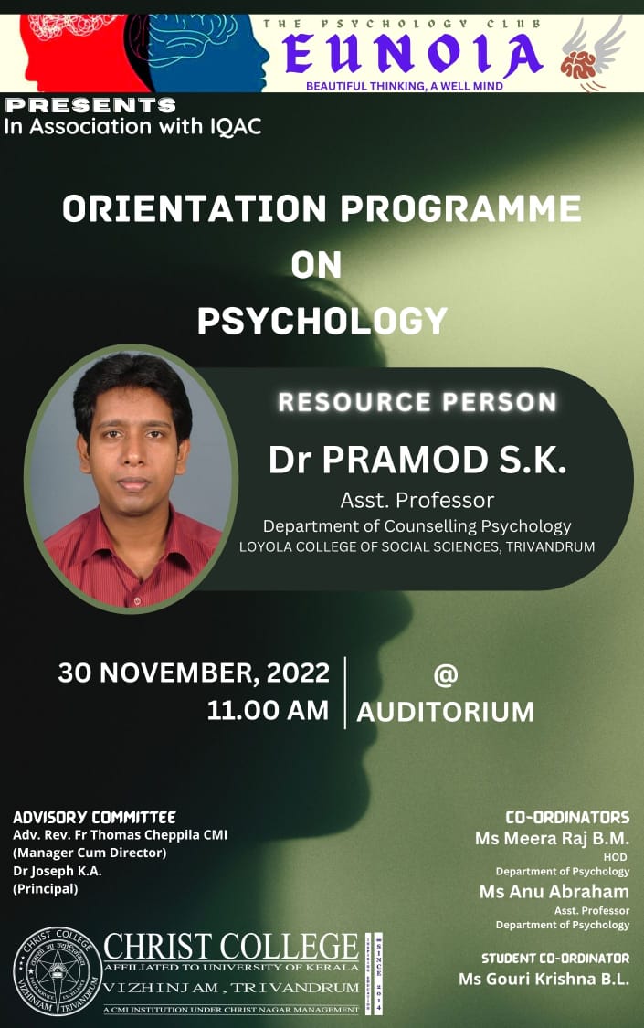 Orientation Programme On Psychology.
