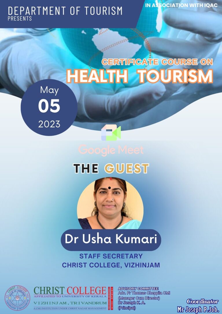 Certificate Course on Health Tourism