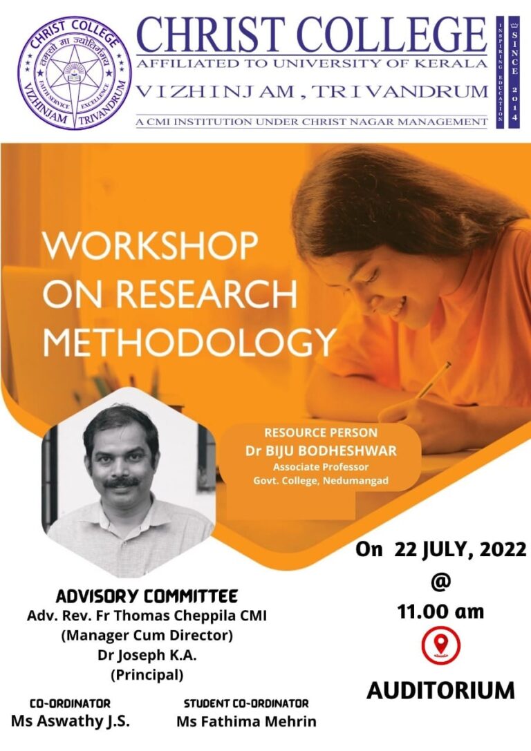 A Workshop on Research Methodology