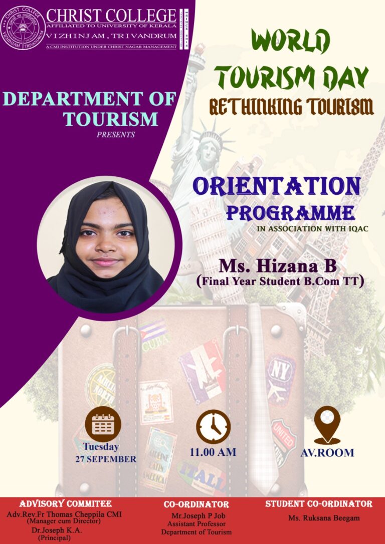 ORIENTATION PROGRAMME –  DEPARTMENT OF TOURISM