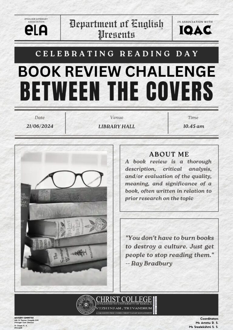 Reading Day Competition-(Book review challenge: Between the Covers)