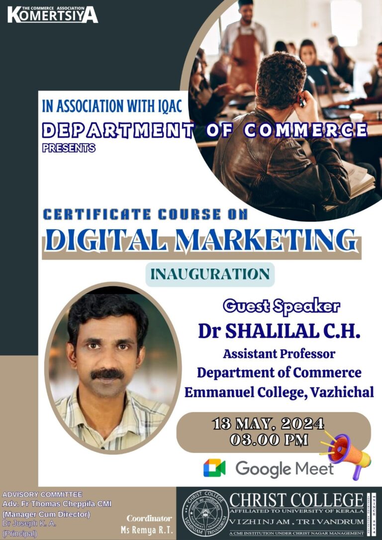 Certificate Course on Digital Marketing